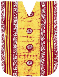 LA LEELA Women's Beachwear Swimsuit Cotton Batik Long Caftan Maxi Dress Bathrobe