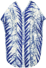 Load image into Gallery viewer, Hand made Batik 100% Cotton Loose Kimono Caftan Dress Beachwear Swimwear Kaftan